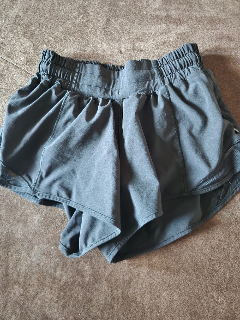 lululemon athletica Dark Gray Layered Run Shorts